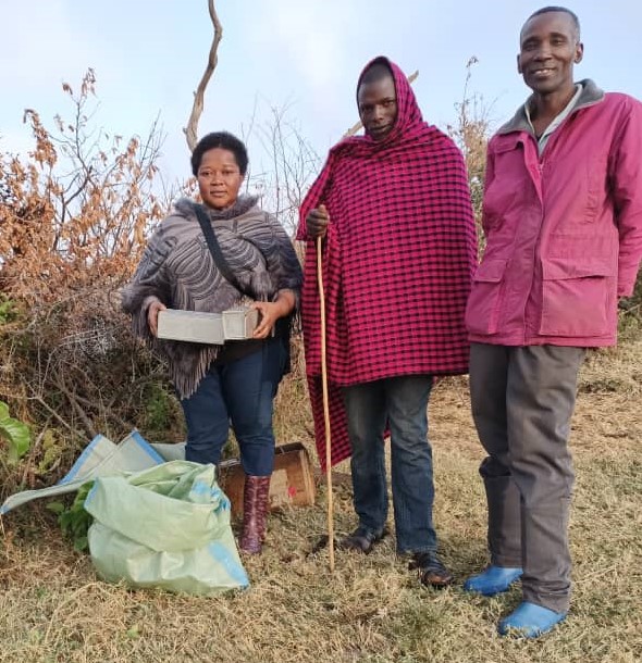 PhD student beneficiary of ACE IRPM & BTD, Dr. Amina Issae at the Institute of Pest Management starts data collection for her PhD research earlier on July 2021 in Ngorongoro District